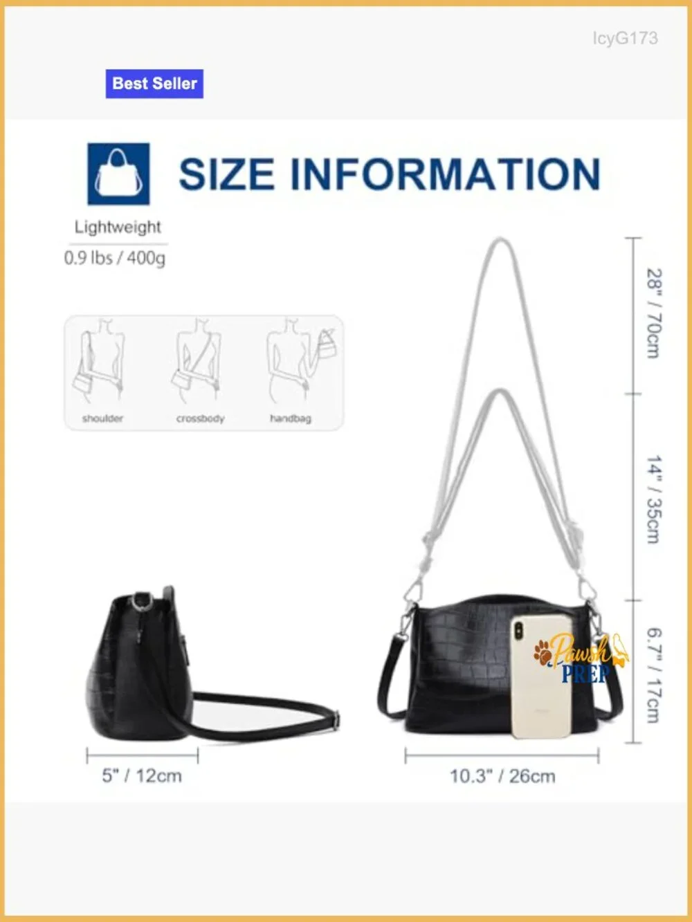 Genuine Leather Croc Pattern Hobo Bag Crossbody Shoulder Purse